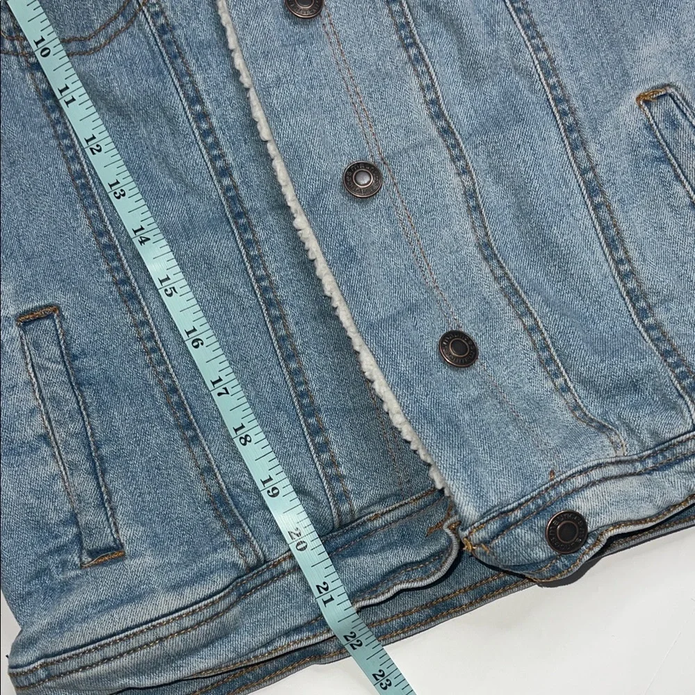 Maurices Light Blue Jacket with Cream Lining - Picture 9 of 9